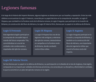 LEGIONES FAMOSAS
