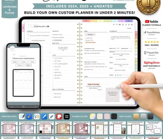 Digital Planner TEMPLATES, Goodnotes Planner, iPad Planner, Notability Planner, unDated