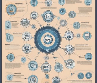 Two individuals are engaged in a robotics task at a desk equipped with a computer displaying a 3D model of a robotic vehicle. They are surrounded by various robotic parts and kits, suggesting involvement in a constructive or educational activity.