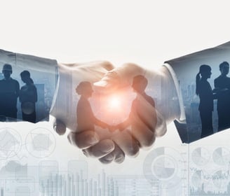 B2B trade consultancy-handshake partnership