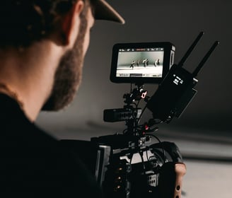 Videographer filming creative production project at Braske Agency