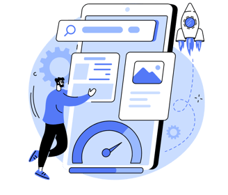 dessin optimisation de site web