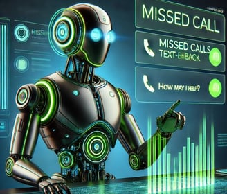 RanxBot AI instantly texting back missed calls to capture leads and book appointments 24/7.