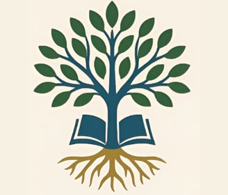 a book with a tree growing out of it