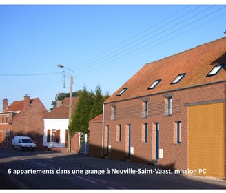 plandarchi Arras - 3 ap­par­te­ments dans une grange à Neu­ville-Saint-Vaast, mis­sion PC