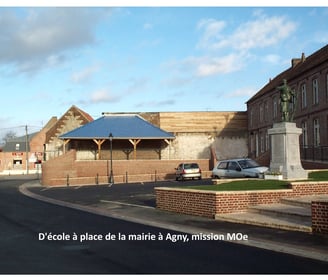 plandarchi Arras - D'école à place de la mai­rie à Agny, mis­sion MOe