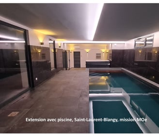 plandarchi Arras - Ex­ten­sion avec pis­cine, Saint-Lau­rent-Blangy, mis­sion MOe