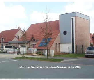 plandarchi Arras - Ex­ten­sion tour d'une mai­son à Ar­ras, mis­sion MOe