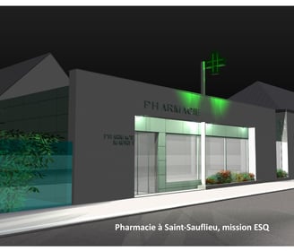 plandarchi Arras - Phar­ma­cie à Saint-Sau­flieu, mis­sion ESQ