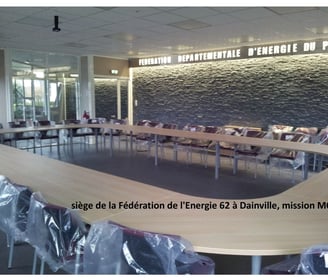 siège de la Fé­dé­ra­tion de l'Ener­gie 62 à Dain­ville, mis­sion MOe