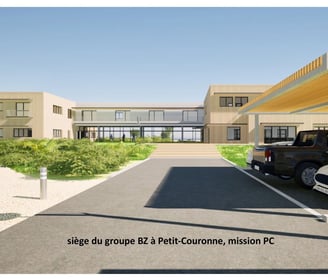 plandarchi Arras - siège du groupe BZ à Pe­tit-Cou­ronne, mis­sion PC