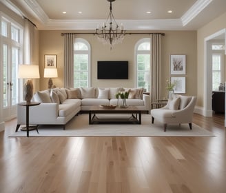 Newly installed hardwood floors