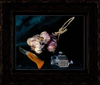 Garlic original oil by Chris Gill