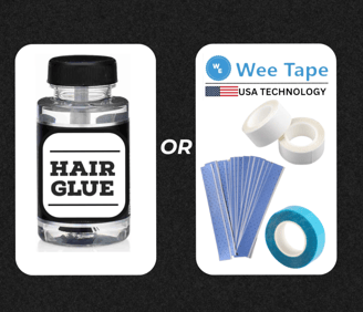 Hair glue or weetape hair wig tape