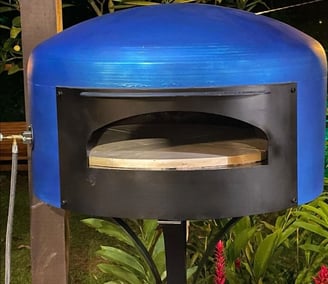 horno compacto azul