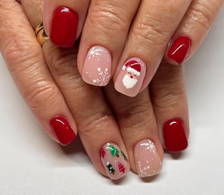 Uñas de Santa Claus