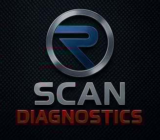 a logo for a company that is looking like a scan diagnostic