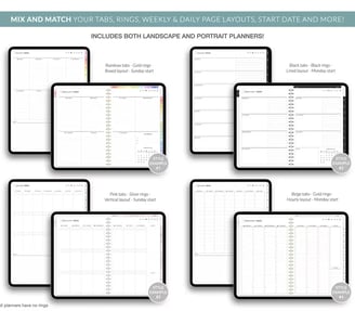 Best Way to Make Your Own Digital Planner  , build digital planner includes boths landscape portrait
