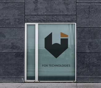 Logo design on the store window