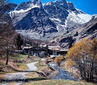 chianale valle varaita piemonte italy