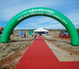 cổng hơi thông điệp xanh