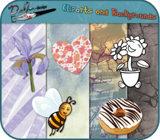 Unique Clipart and backgrounds digital download