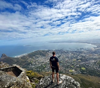 The view from the top of Table Mountain