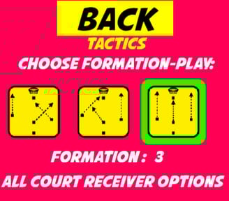 Choose tactics to play netball game on your device