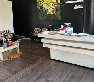 Recepción en Puerto Madero del Consultorio de Estética Dental Dra. Sors