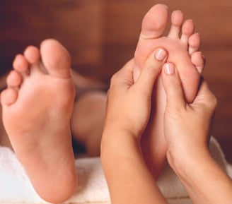 réflexologie sur pied massage