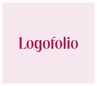 a bright pink color scheme for my logofolio