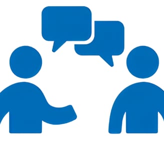 Dos personas comunicandose