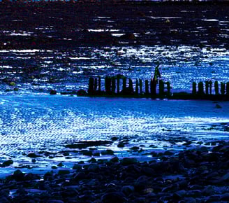beach before the tide