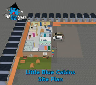 Little Blue Cabins Site Plan