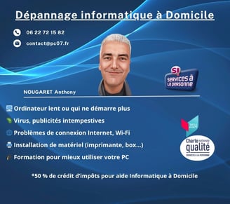 depannage a domicile informatique flyer