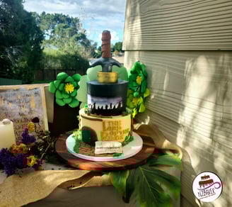 a lord of the rings  cake 