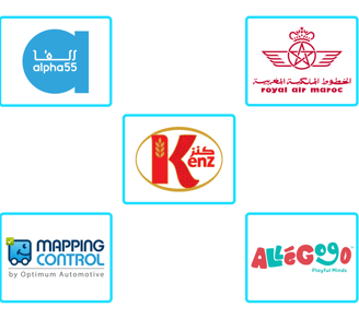 Logos des clients et partenaires de Celya Inter Pro