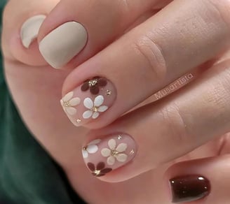 Uñas con flores