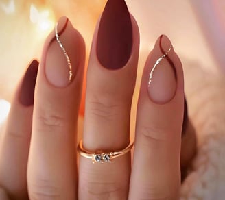 Uñas con acabado mate