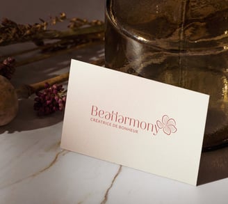Design de la carte de visite de Beaharmony