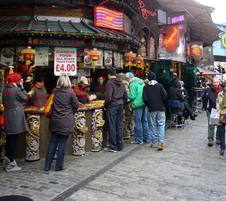 Camden Market in London – popular street market known for food, fashion, and local crafts