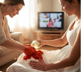 cô cà chua giặt giũ làm sạch vết bẩn cứng đầu