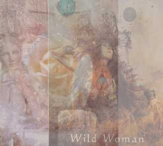 Archetypal feminine figures—Mother Rose and the Wild Woman—blending symbols of ancestral power
