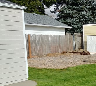 Empty space in yard