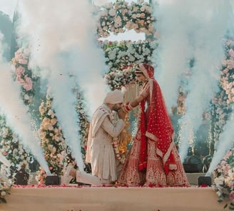 BEST BRIDE GROOM ENTRY & JAIMALA THEMES BY GEET EVENTS