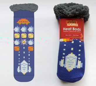 Gaming Dino - HeatBods Sherpa Socks (Underworks)