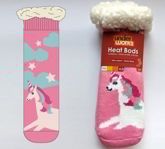 Unicorn - HeatBods Sherpa Socks (Underworks)