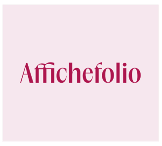 a bright pink color scheme for my Affichefolio