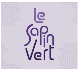 a logo for a civic and cultural house called "le sein vert"