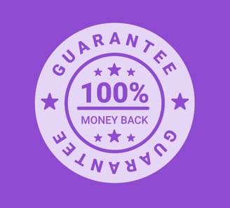 100% Money Back Guarantee
